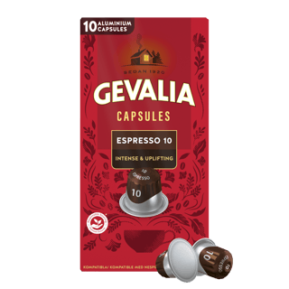 gevalia kapsler espresso 10 with pods